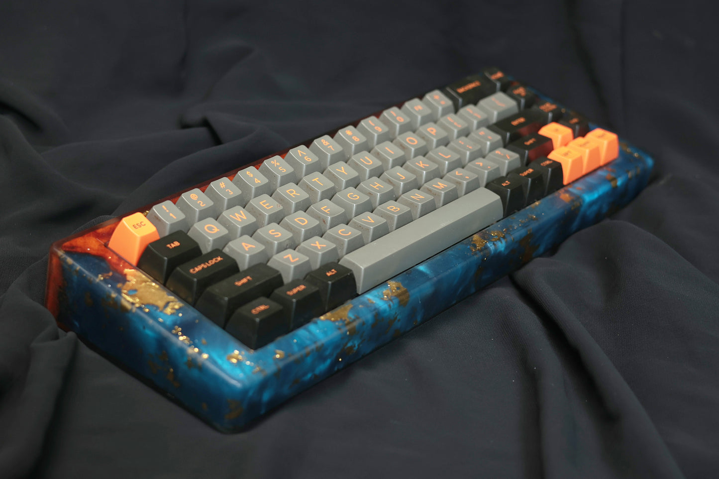 Custom Color Resin Keyboard Case (Gold)